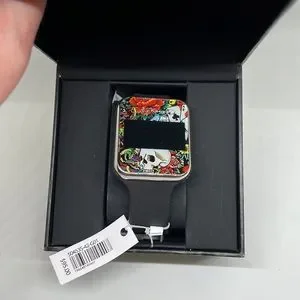 Ed Hardy | Accessories | Mens Ed Hardy Skull Matte Black Silicone Strap ...